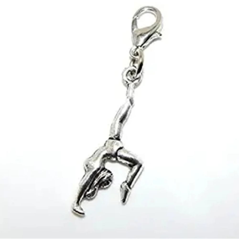 5/$20 clip on gymnastics charms for bracelet planner zipper pull